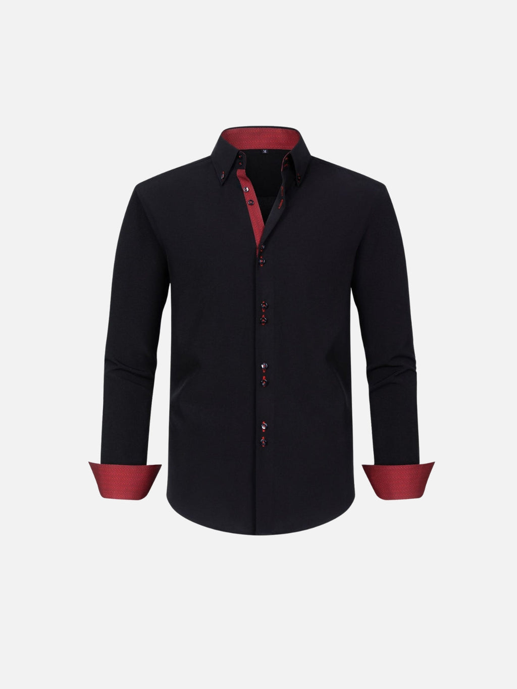 Color-Match Four-Way Contrast Stretch Shirt