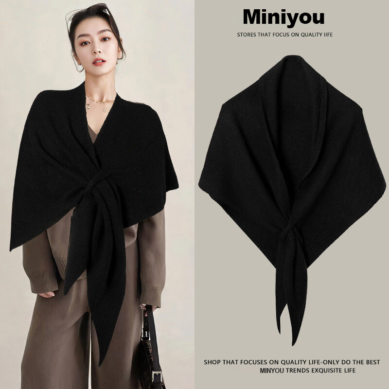 French Wool Triangle Shawl