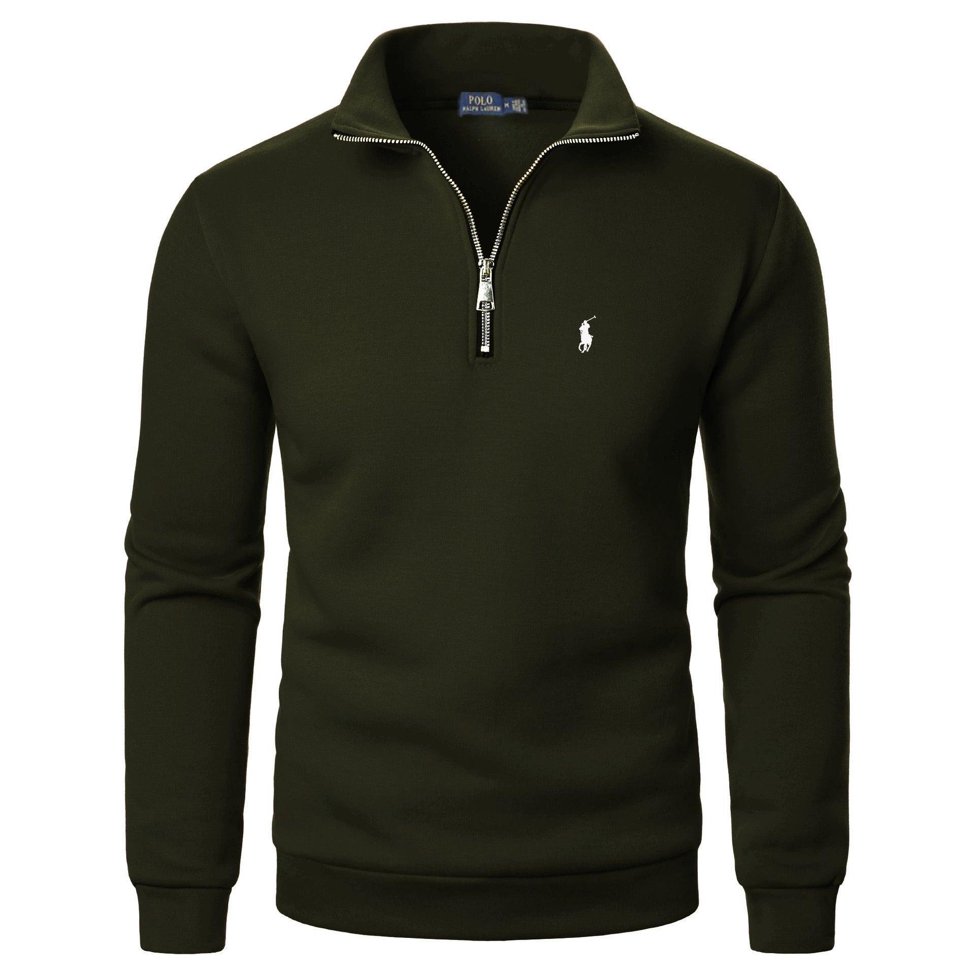 Classic Everyday Zip-Stand Collar Pullover